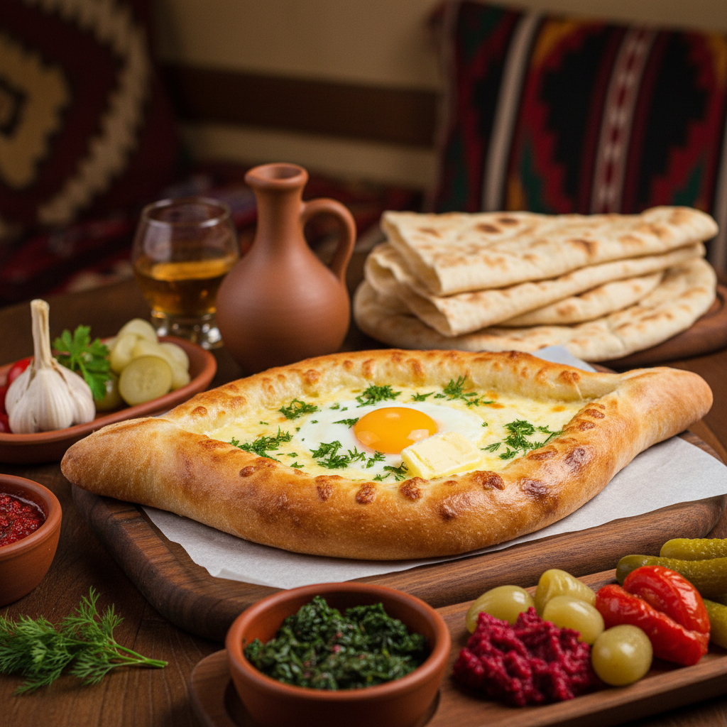 완성된 하치푸리 한 접시