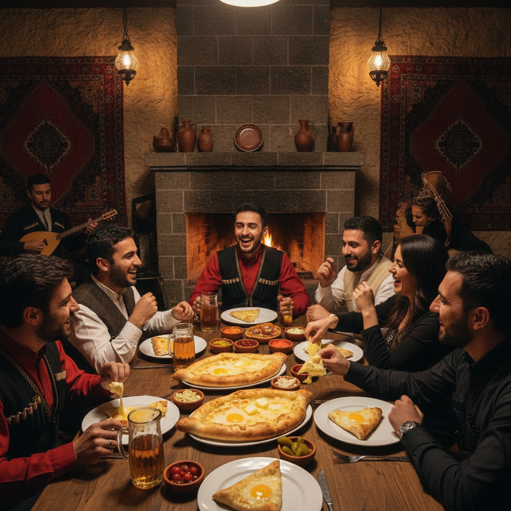 Cultural scene of 하치푸리 in Georgia