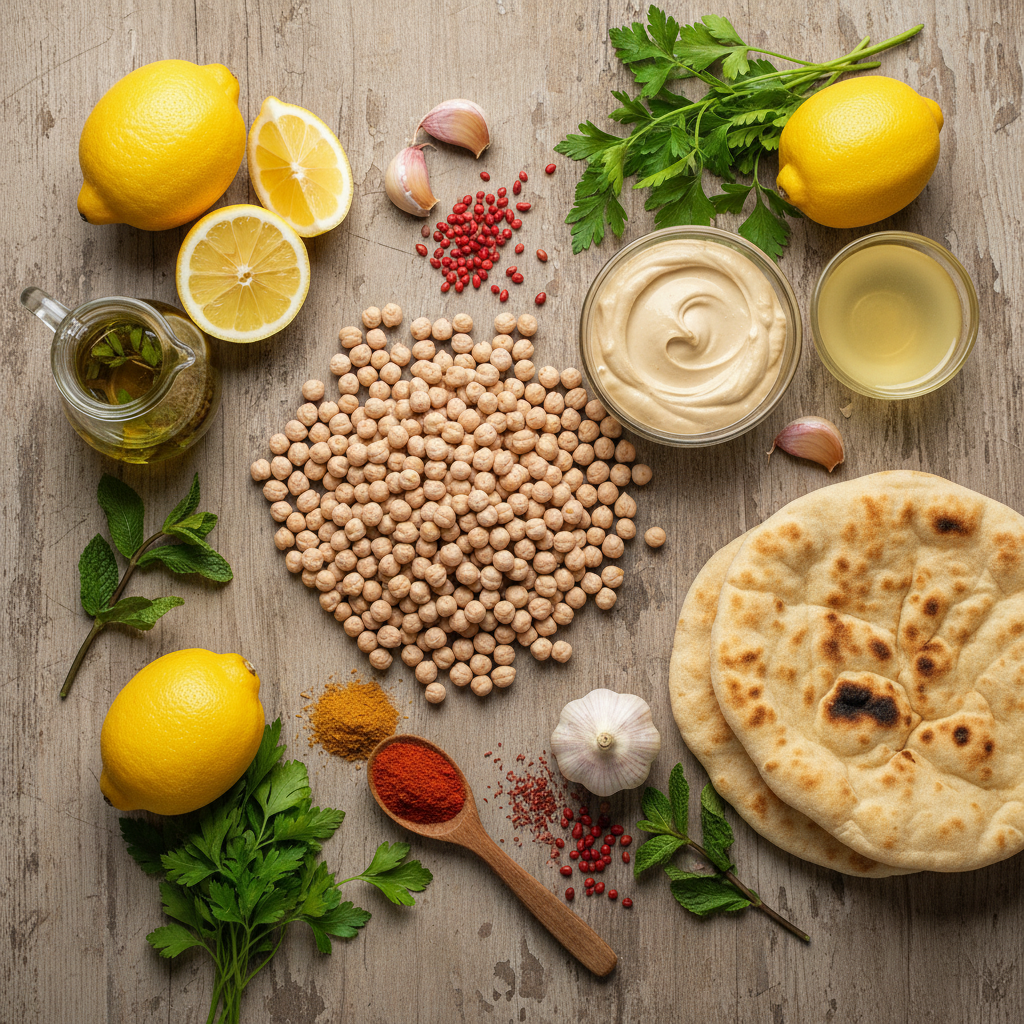 후무스의 핵심 재료들