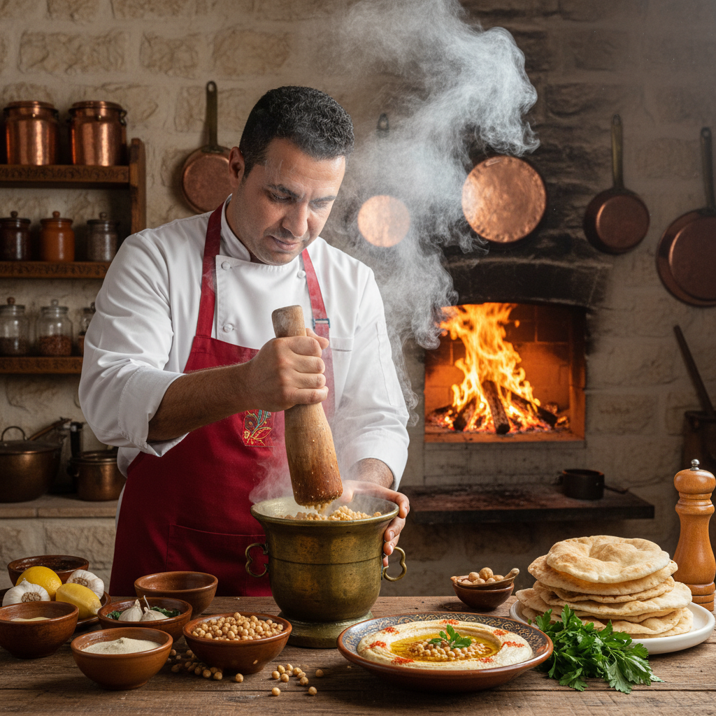 후무스 조리 과정